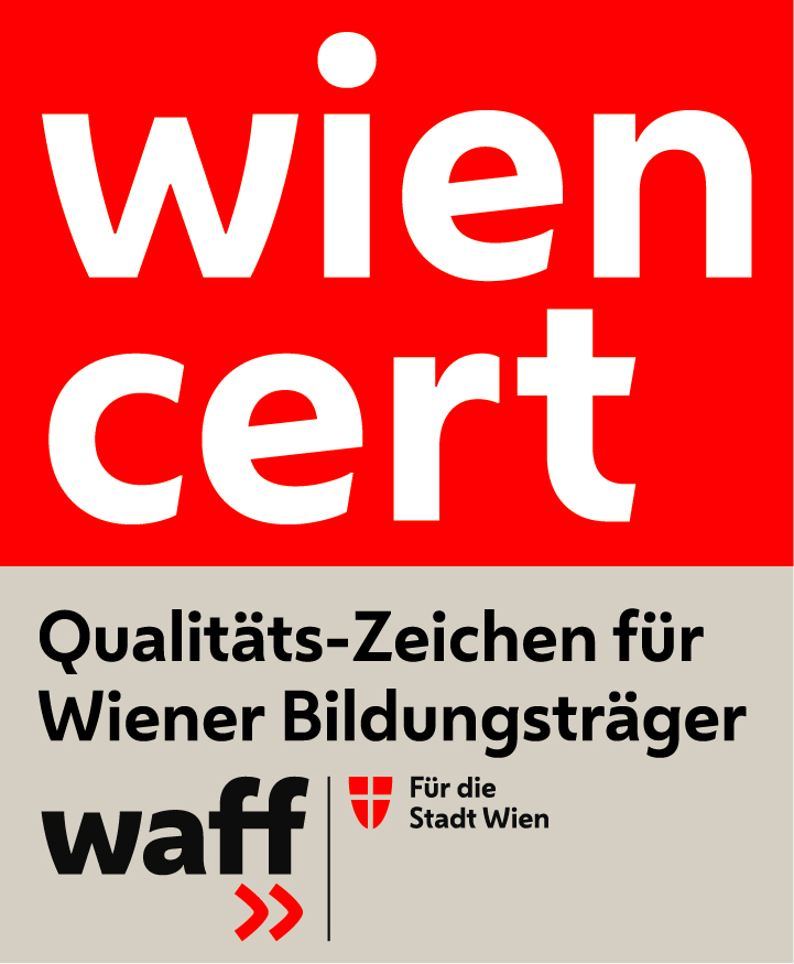 wien cert - Qualitätszeichen für Wiener Bildungsträger, waff - Für die Stadt Wien